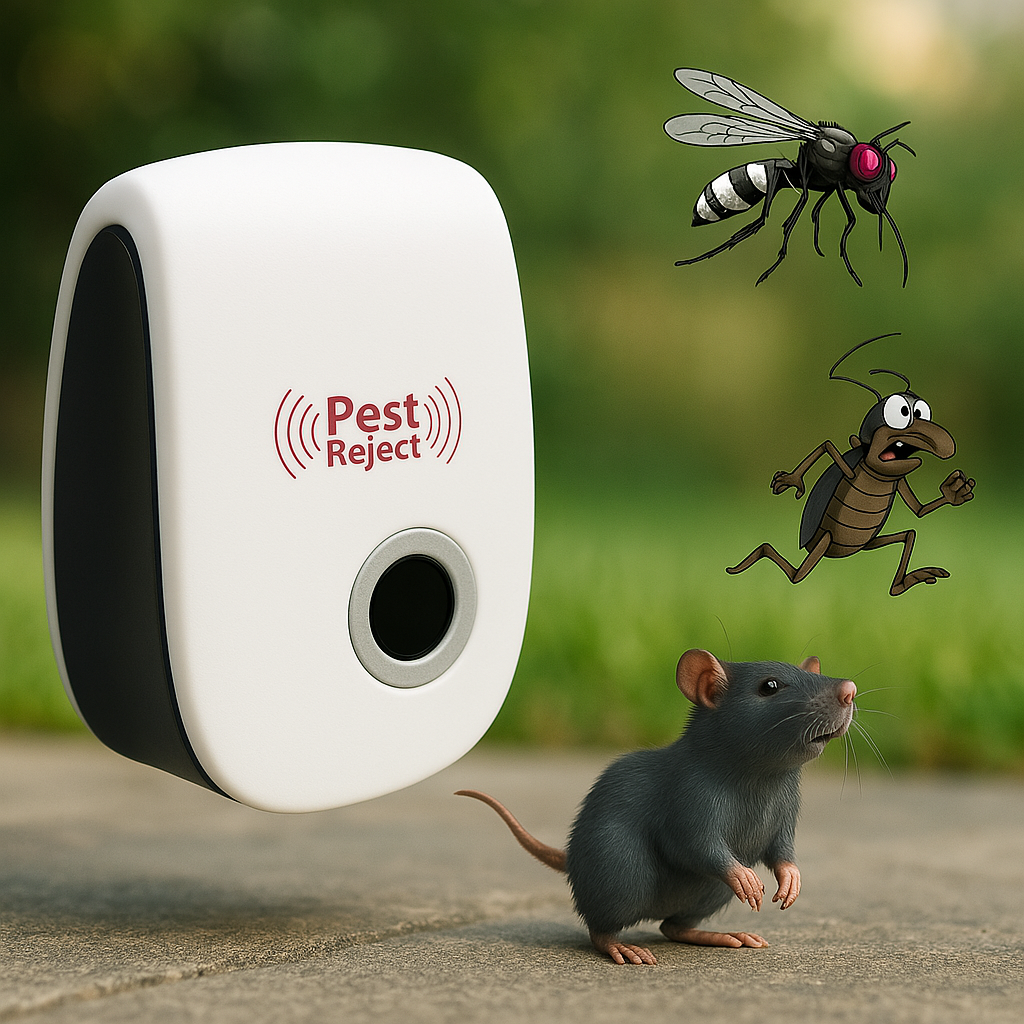 Ultraschall Rattenvertreiber Gerät - Effektive Schädlingsbekämpfung für Nagetiere in 48 Stunden - Sicher für den Einsatz im Haus &amp; Garten