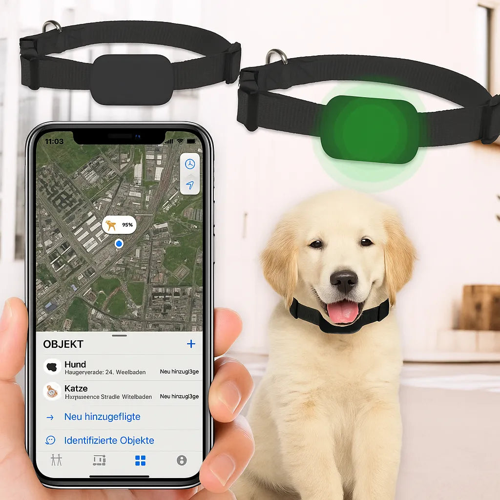 GPS-Tracker für Hunde &amp; Katzen mit Echtzeit-Ortung