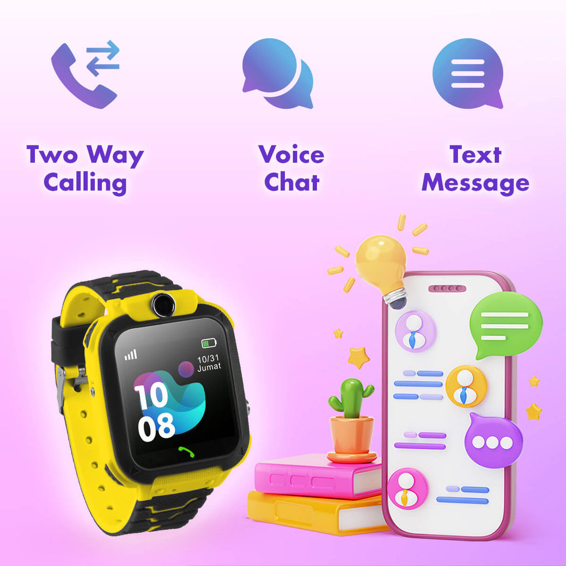 Kids Smart Pro Watch – Ideales Geschenk für Jungen im Alter von 4 bis 10