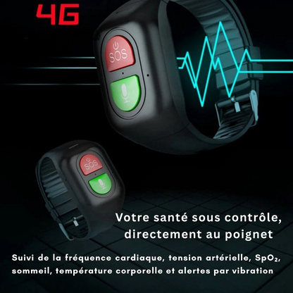 Intelligente GPS-Uhr für Senioren – SOS 4G Tracker, Gesundheitsüberwachung &amp; Notfallwarnungen