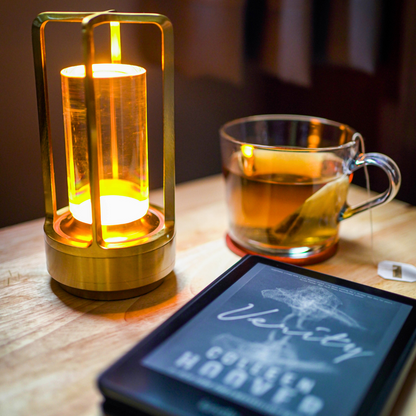 Klara Kristall-Tischlampe mit Touch-Panel und USB-Anschluss