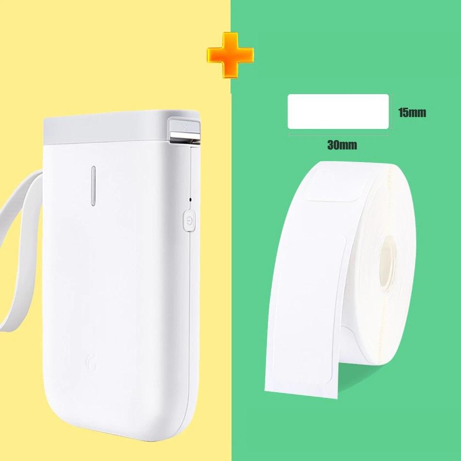 Mobiler Bluetooth Etikettendrucker – Thermodrucker ohne Tinte für Aufkleber &amp; Beschriftungen, 203dpi