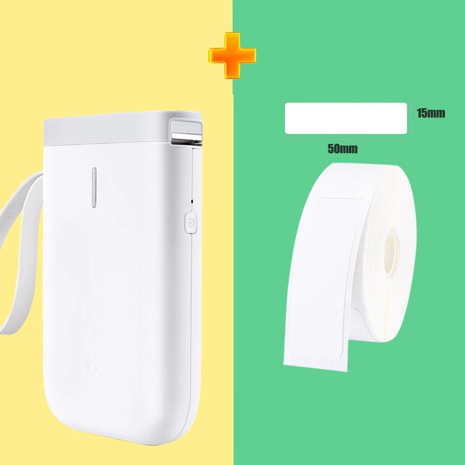 Mobiler Bluetooth Etikettendrucker – Thermodrucker ohne Tinte für Aufkleber &amp; Beschriftungen, 203dpi