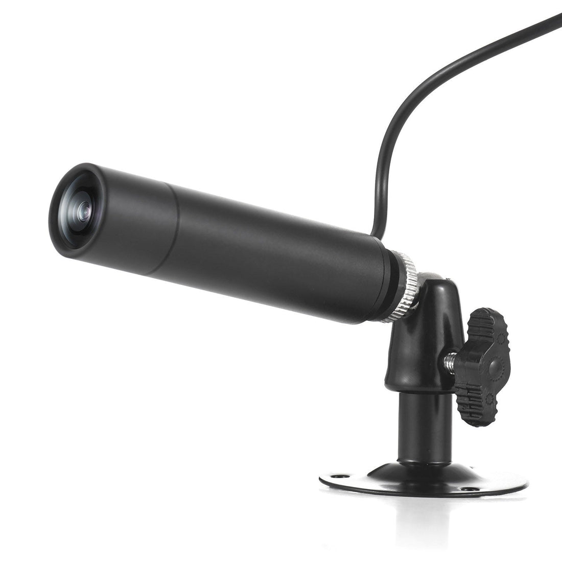 2MP 1080P Mini Kabel CCTV Innen Sicherheitskamera mit 3,6mm Weitwinkelobjektiv und Wandmontagehalterung, Analog PAL System