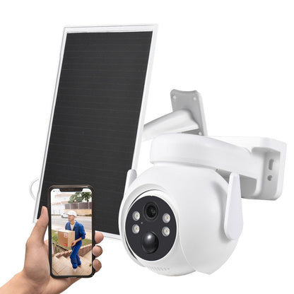 3MP Solar-WLAN-Überwachungskamera mit Wandhalterung &amp; Solarpanel