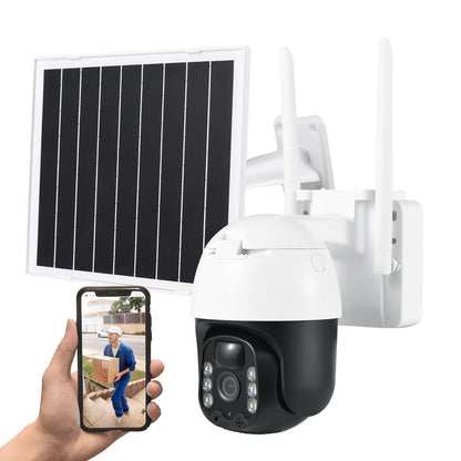3MP Solarbetriebene Smart WiFi Sicherheitskamera mit Wandhalterung und drahtloser Überwachung