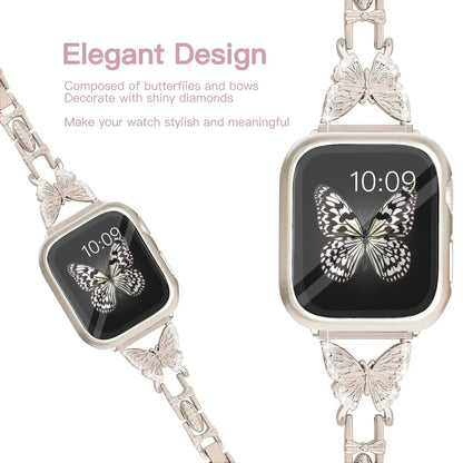 FlutterGlimmer Diamond Butterfly Band für Apple Watch