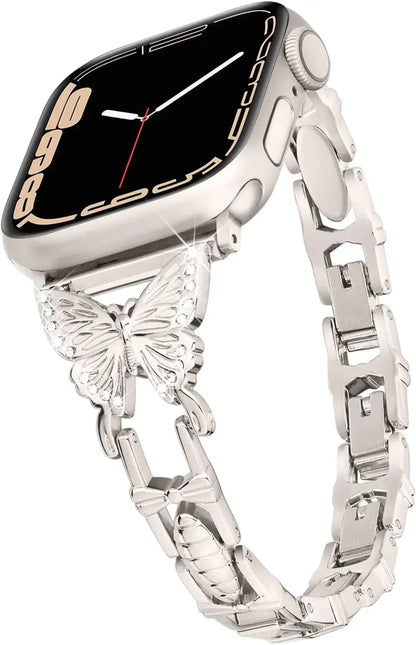 FlutterGlimmer Diamond Butterfly Band für Apple Watch