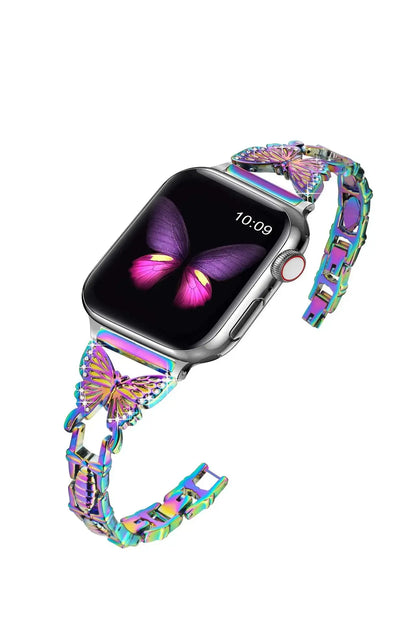 FlutterGlimmer Diamond Butterfly Band für Apple Watch