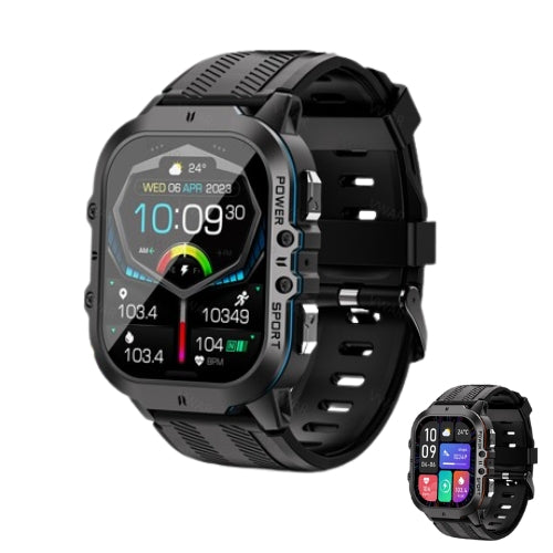 AquaPro Schwimm Smartwatch: Wasserdichte Sportuhr - Ideal für Schwimmer, langlebiger wasserfesten Fitness-Tracker