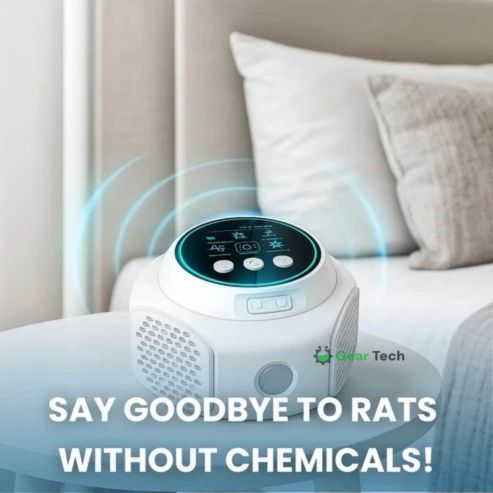 Plug-In Ultraschall-Rattenabwehrmittel | Chemiefrei. Lautlos &amp; Deckt Bis Zu 3200 Quadratfuß Ab Für Innen- Und Außenbereich