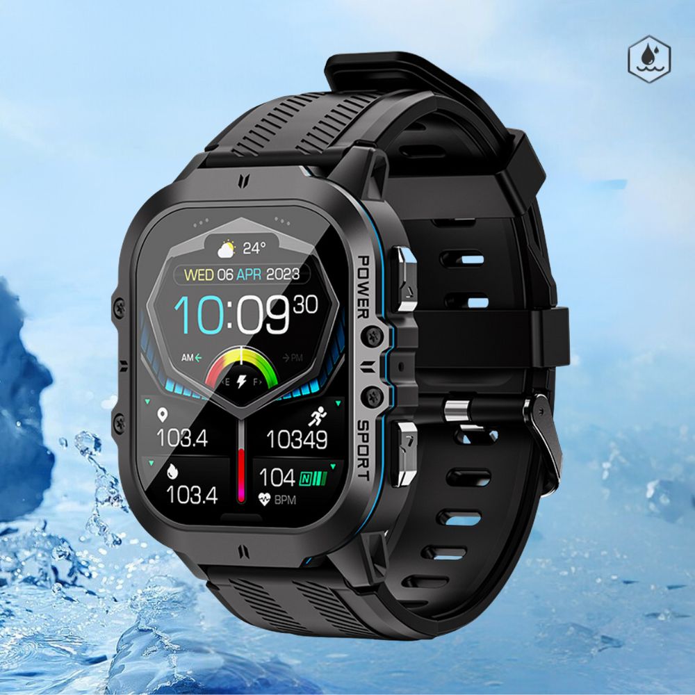 SwimGuard Runden Zähler Smartwatch – Wasserfestes Design, Fitness Tracker, Lange Akkulaufzeit, Perfekt für Schwimmer