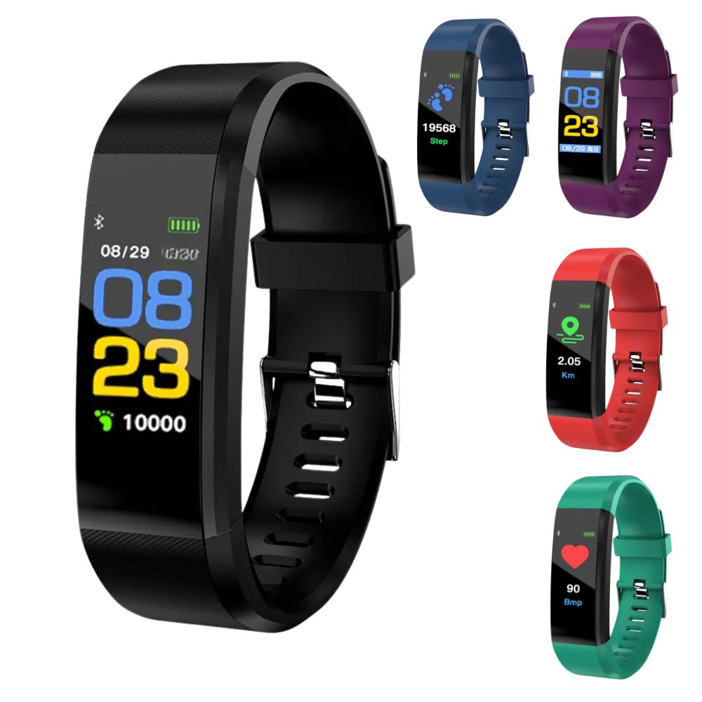Senior Smartwatch – Basis-Fitness-Tracker mit Schrittzähler, Herzfrequenzmesser &amp; benutzerfreundlichem Design