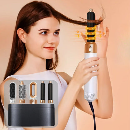 Premium 5-in-1 Haarglätter &amp; Styler – Locken, Wellen, Glätten, Trocknen &amp; Bürsten