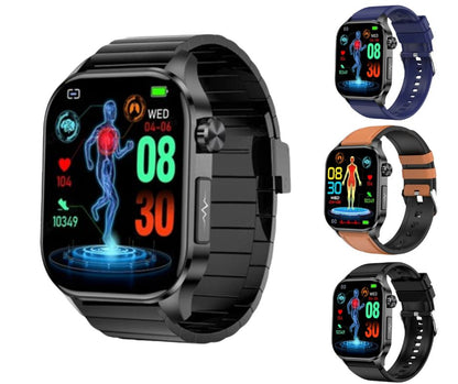 Glucare™ | Pro Smartwatch mit nicht-invasivem Glukosemonitor zur Gesundheitsüberwachung und Fitness