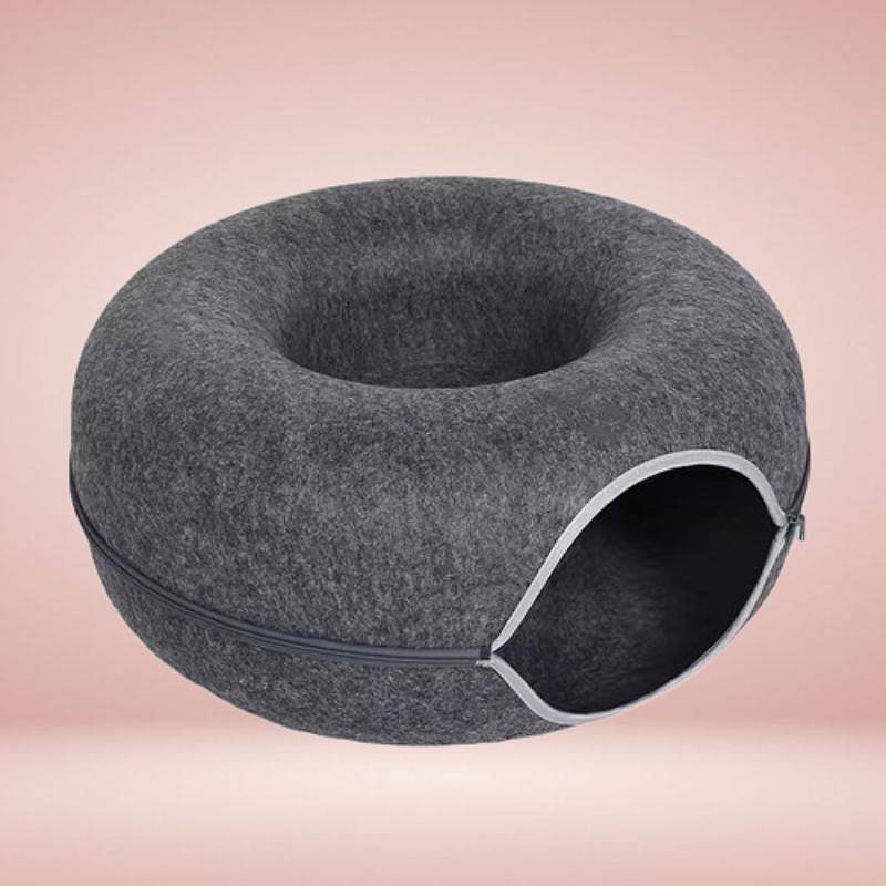 Interaktiv Donut-Katzentunnelbett