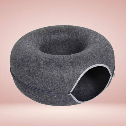 Interaktiv Donut-Katzentunnelbett