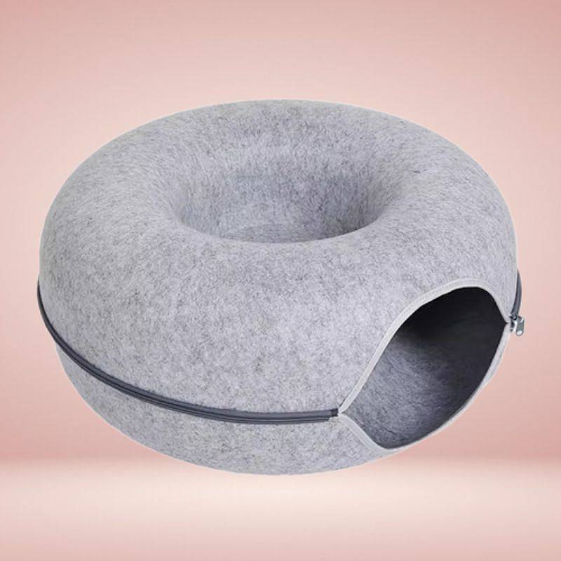 Interaktiv Donut-Katzentunnelbett