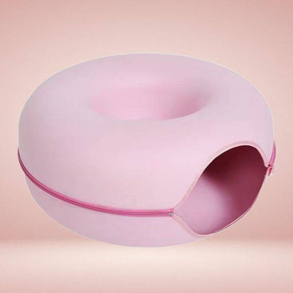 Interaktiv Donut-Katzentunnelbett