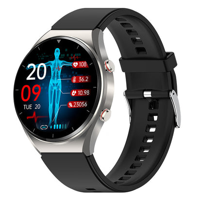 Ein-Klick Blutzucker|Blutglukose Blutdruck EKG|EKG HRV Herzfrequenzmonitor Gesundheits-Smartwatch