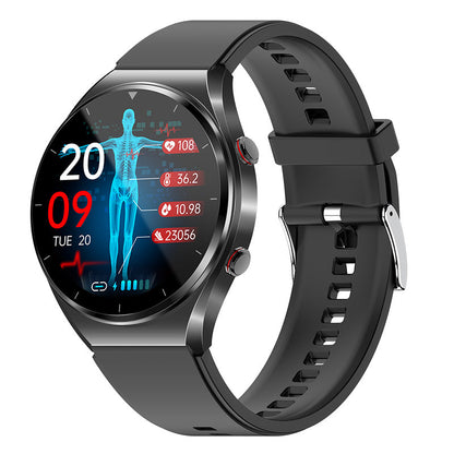 Ein-Klick Blutzucker|Blutglukose Blutdruck EKG|EKG HRV Herzfrequenzmonitor Gesundheits-Smartwatch