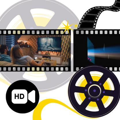 Tragbarer 4K Ultra HD Videoprojektor mit integriertem Lautsprecher und vielseitiger Konnektivität