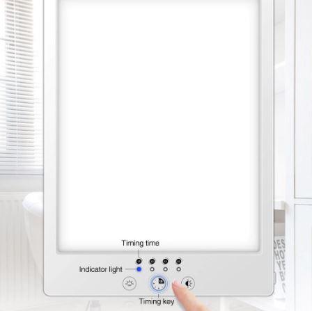 Tragbare Sonnenlichtlampe für Lichttherapie, SAD &amp; Stimmung, 10 Helligkeitsstufen, USB