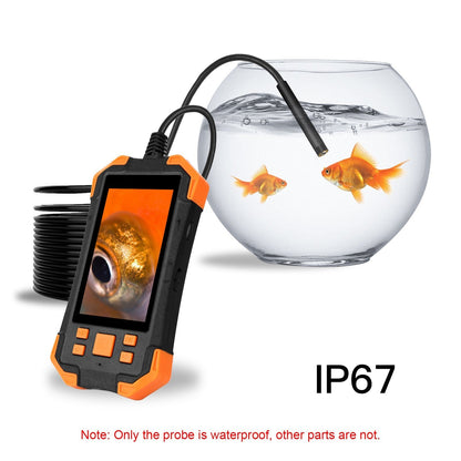4.3 Zoll 1080P Industrie-Endoskop - 5.5mm Linse, semi-rigides Kabel, IP67 wasserdicht, LED-Licht, TF-Kartensteckplatz - Ideal für Auto-Reparatur &amp; Rohrinspektion