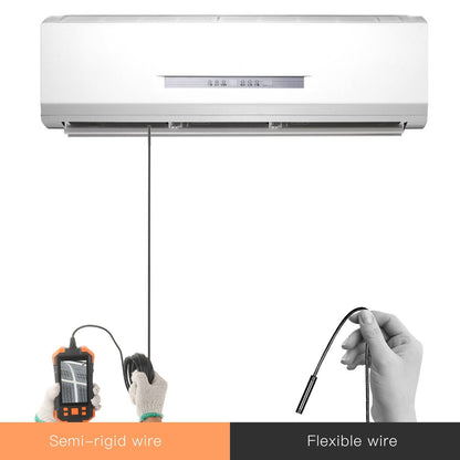 4.3 Zoll 1080P Industrie-Endoskop - 5.5mm Linse, semi-rigides Kabel, IP67 wasserdicht, LED-Licht, TF-Kartensteckplatz - Ideal für Auto-Reparatur &amp; Rohrinspektion