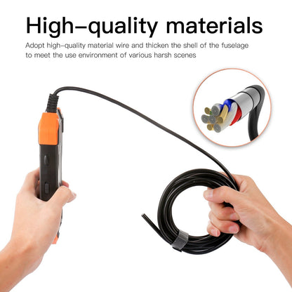 4.3 Zoll 1080P Industrie-Endoskop - 5.5mm Linse, semi-rigides Kabel, IP67 wasserdicht, LED-Licht, TF-Kartensteckplatz - Ideal für Auto-Reparatur &amp; Rohrinspektion