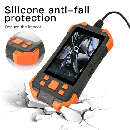 4.3 Zoll 1080P Industrie-Endoskop - 5.5mm Linse, semi-rigides Kabel, IP67 wasserdicht, LED-Licht, TF-Kartensteckplatz - Ideal für Auto-Reparatur &amp; Rohrinspektion