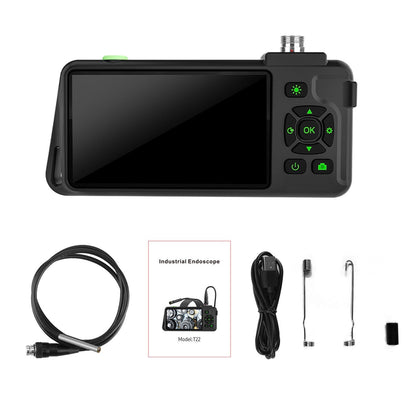 4,5-Zoll IPS Industrie-Endoskop, 1080P HD Borescope Kamera mit 6 LEDs, IP67 wasserdicht, TF-Kartensteckplatz