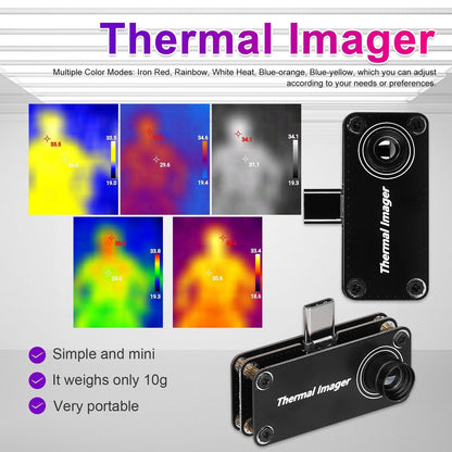 Type-C Infrarot-Wärmebildkamera 32x32 Auflösung Temperaturmessgerät für Android-Handys mit OTG