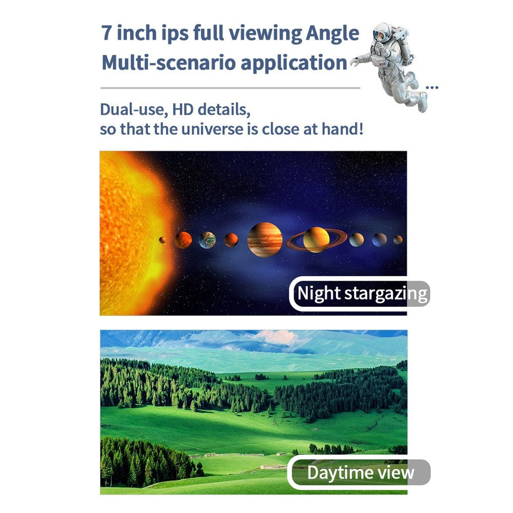 Professionelle 7-Zoll IPS-Display Astronomie Kamera Teleskop mit elektronischem Okular zur Planetarischen Beobachtung und Sternenhimmelbeobachtung