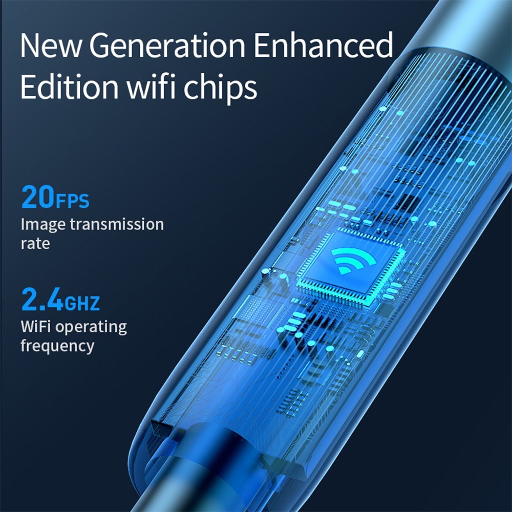 Type-C Endoskopkamera 7,9 mm mit einstellbarem LED, IP67 wasserdicht für Android-iOS-Geräte