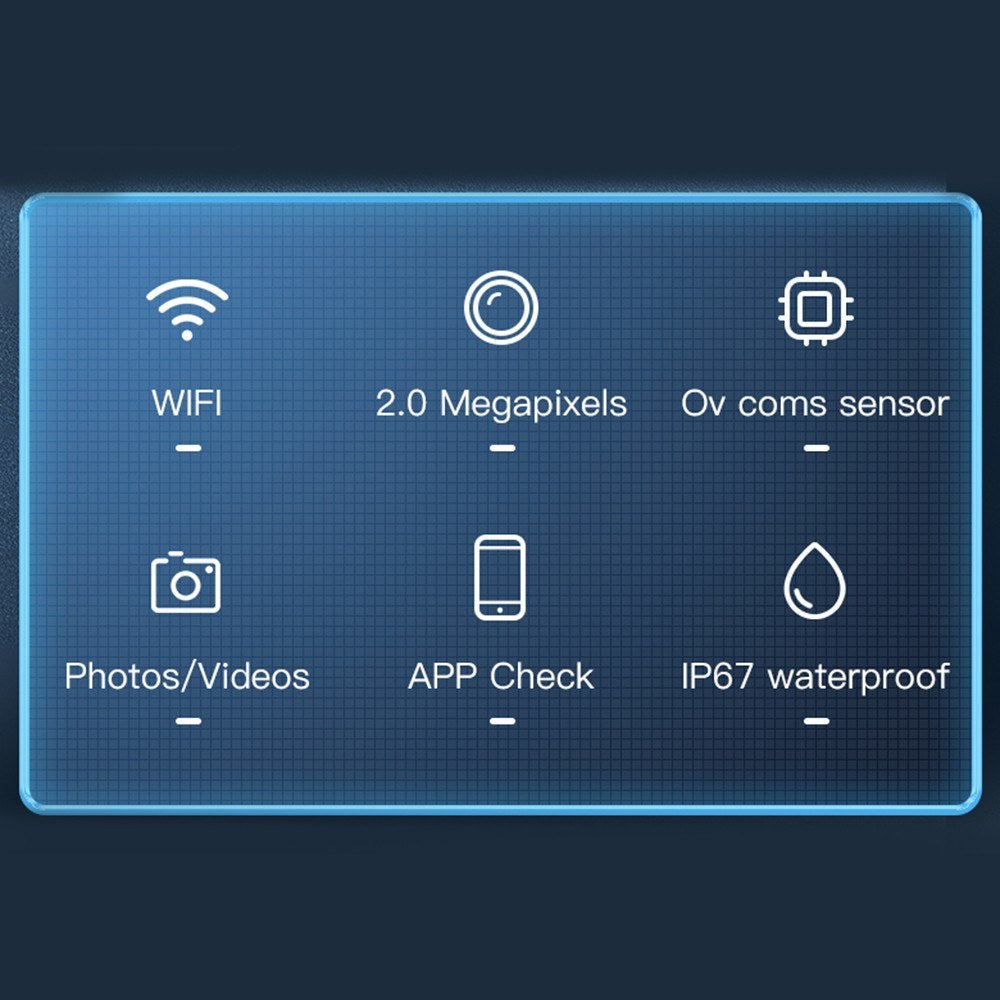Type-C Endoskopkamera 7,9 mm mit einstellbarem LED, IP67 wasserdicht für Android-iOS-Geräte