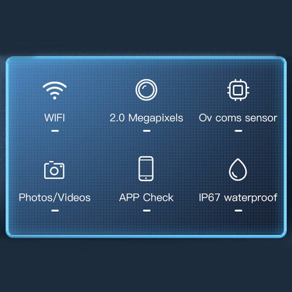 Type-C Endoskopkamera 7,9 mm mit einstellbarem LED, IP67 wasserdicht für Android-iOS-Geräte