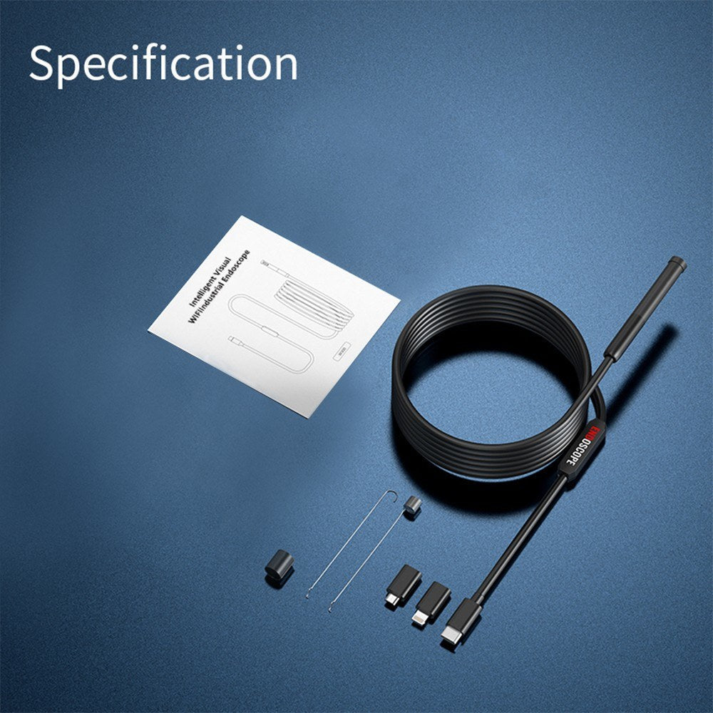 Type-C Endoskopkamera 7,9 mm mit einstellbarem LED, IP67 wasserdicht für Android-iOS-Geräte