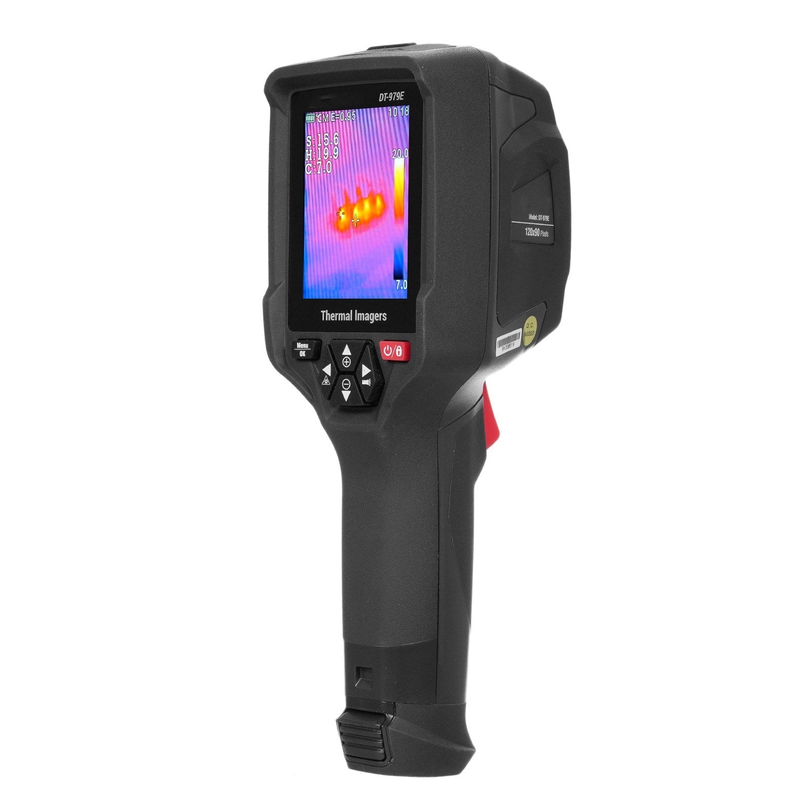 Wiederaufladbare Handheld-IR-Wärmebildkamera, 120x90 Auflösung, 2,8 LCD, 50Hz, 32GB SD, 2m fallgeschützt