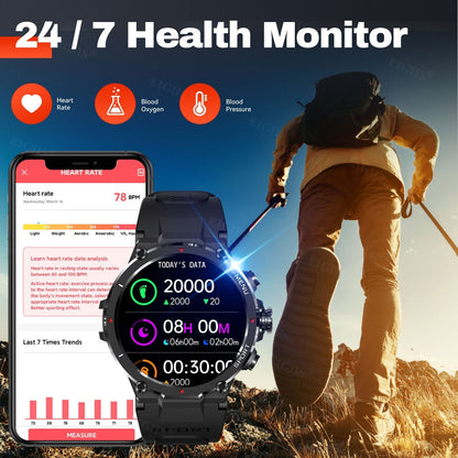 Zelara Fitness Tracker Bluetooth Blut Sauerstoff Wasserdicht Smartwatch HM09