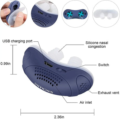 Micro CPAP Schlafapnoe-Maschine für Reisen &amp; Anti-Schnarchen – CPAP-Alternative