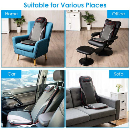 Shiatsu Rückenmassagegerät mit Wärme – Tiefenknetmassage &amp; Vibration gegen Rücken- und Hüftschmerzen