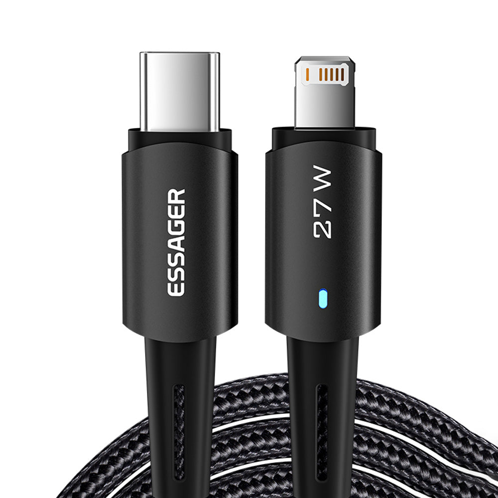 Essager USB-C Kabel für Apple iPhone 15 14 13 12 11 Pro Max XS - Hochwertiges 20W Schnellladekabel,Typ C zu Lightning Datenkabel für iPad und MacBook