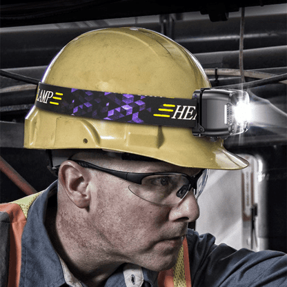 USB wiederaufladbare Stirnlampe mit 1000 Lumen, IP65 wasserdicht und verstellbarem Kopfband