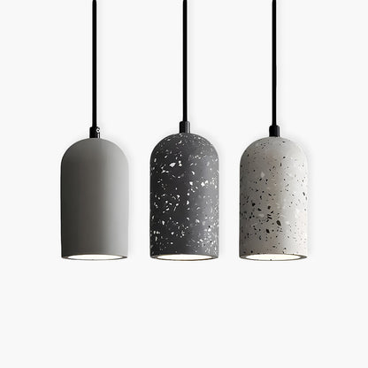 Moderne Beton Pendelleuchte |  Ø 9.6 cm, 200 cm Kabel