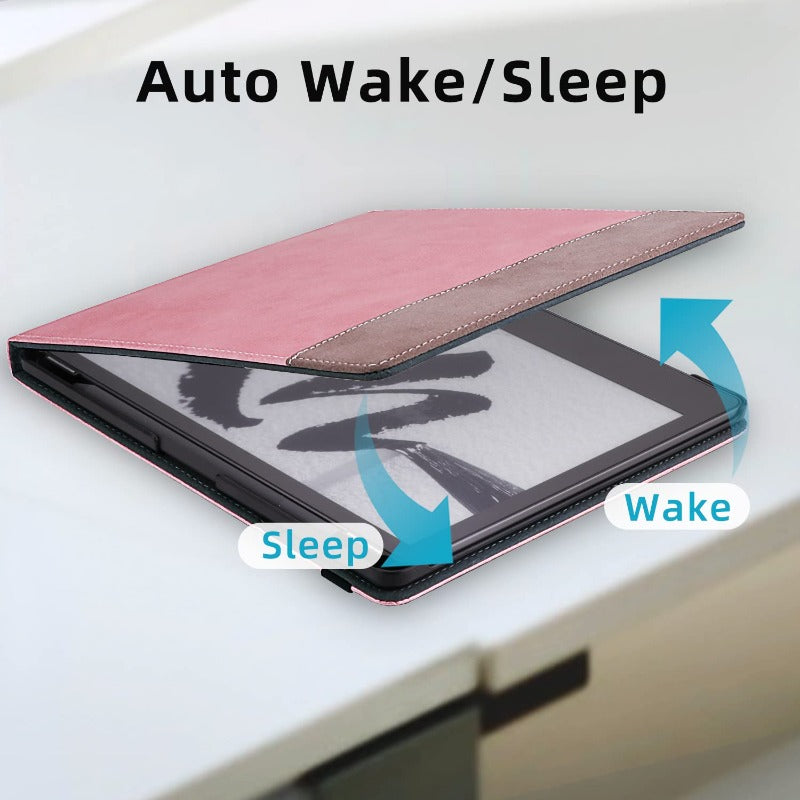 Klapphülle mit zwei Handschlaufen und vertikaler Multi-Viewing-Ständerabdeckung mit automatischem Wake/Sleep für 10,2-Zoll-Kindle Scribe