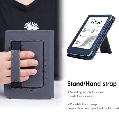 Flip-PU-Hülle mit Handhalterung für Pocketbook