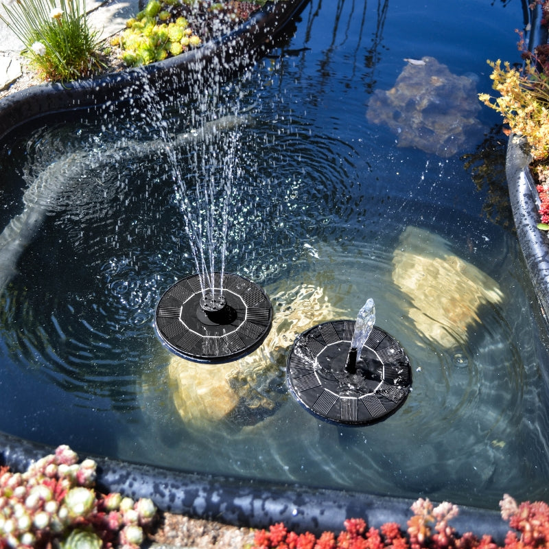 Sonnenspritzer | Solarbetriebener Brunnen | Wasserspiel für draußen im Garten