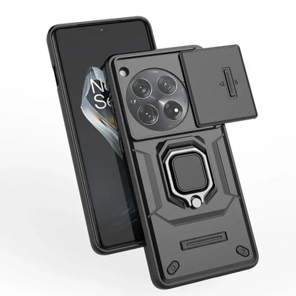 ArmorShield UltraMax-Hülle für OnePlus 12 – Militärgrad Schutz mit Ringgriff &amp; Kickstand