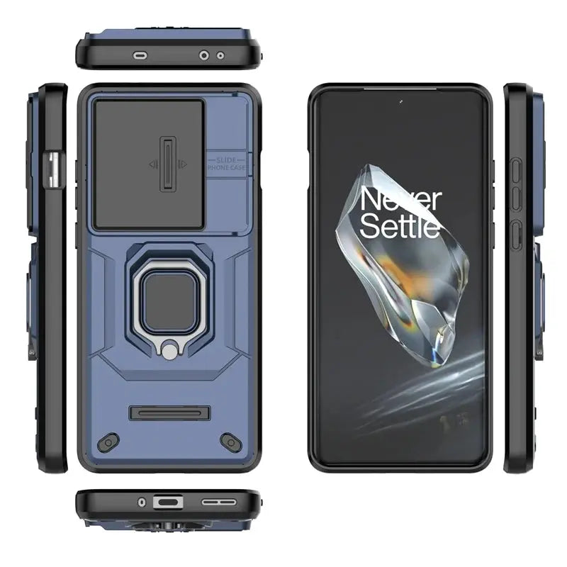 ArmorShield UltraMax-Hülle für OnePlus 12 – Militärgrad Schutz mit Ringgriff &amp; Kickstand